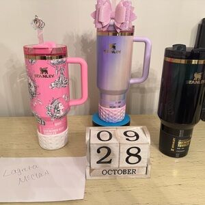 Stanley Pink, Purple, and Black Tumblers Collection